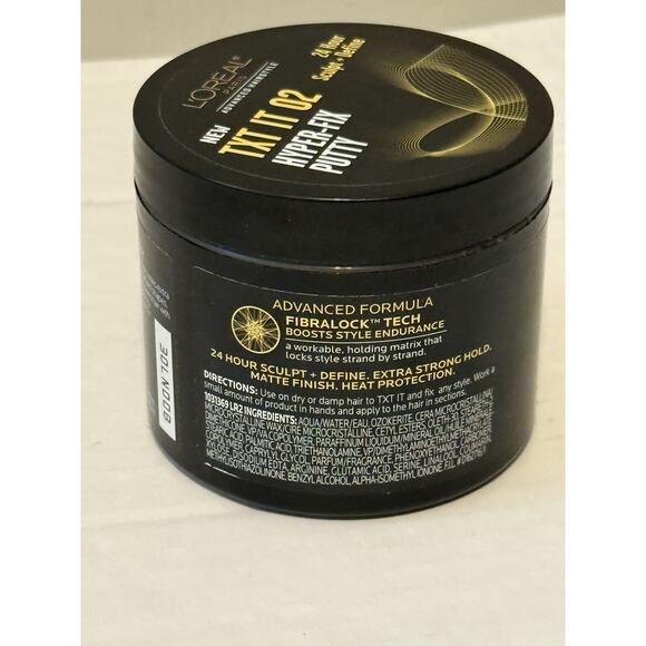 L'Oreal TXT IT 02 Hyper-Fix Putty Extra Strong Hold 4 Oz Hair Product- Matte - Picture 3 of 3